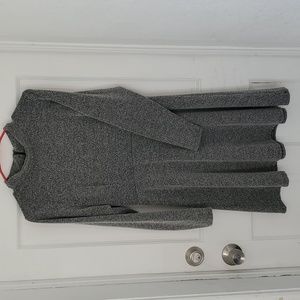 Velvet Torch XL Dress A-Line Long Sleeve Gray Warm Knit Mock Neck